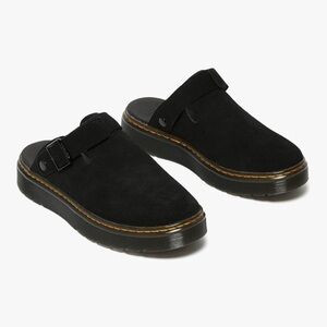 Dr. Martens Black Suede Slip-On Shoes